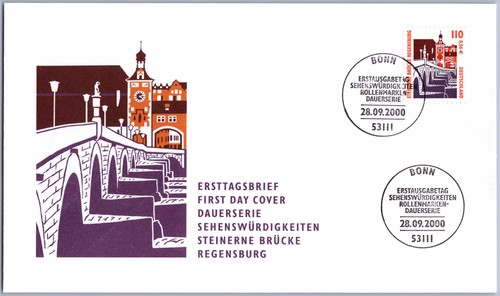 Bund fdc regensburger brücke - bund,
