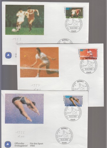 3763 bund fdc - , mi-nr
