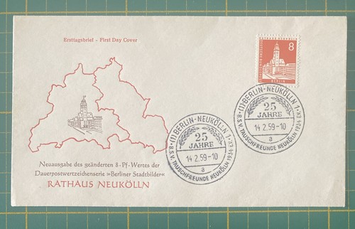 Fdc deutsche bundespost - bundespost, berlin