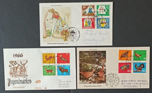 Bund 1965 1966 fdc - bund,