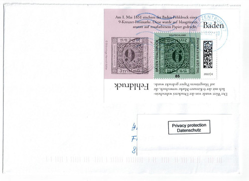 Bund fdc mit block - fdc, mi