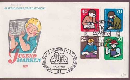 Bund fdc jugend 1974 - jugend, mi