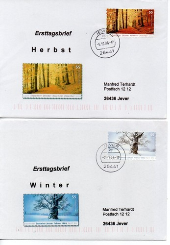 Echtgelaufene ersttagsbriefe - 4,