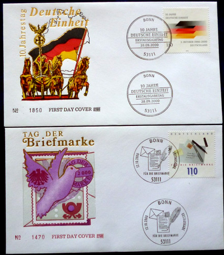 Brd fdc ersttagsbriefe - mi.,
