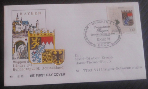Bund fdc 1587 wappen - mi.-nr.,