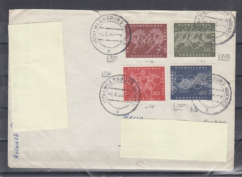 Bund 332 335 fdc echt - 332-335,