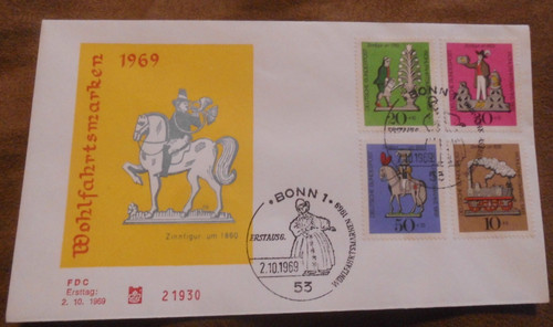 Bund fdc 604 607 vom - bund,