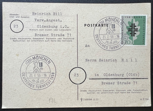 Bund fdc 1958 - fdc,, 292