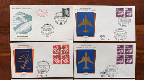 Bund fdc dauerserie industrie - bund/fdc,,