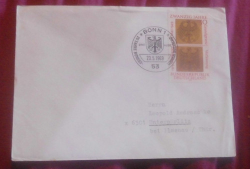 Bund fdc 585 25 - mi.-nr., jahre
