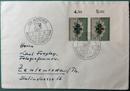 Bund fdc 1958 minr - bund, 292