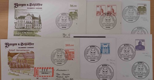 Bund fdc burgen und - 10,