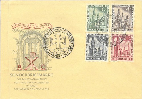 Berlin minr 106 109 fdc - berlin, 106-109