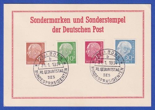 Bund 1954 heuss 178 - bund, mi.-nr.